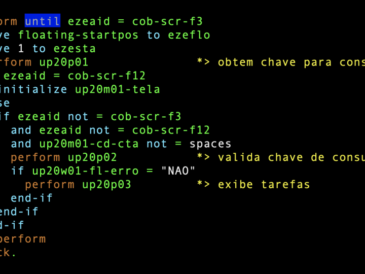 Construindo loops WHILE e UNTIL em COBOL