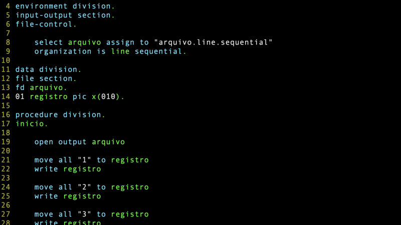 Arquivo sequencial e arquivo linear sequencial